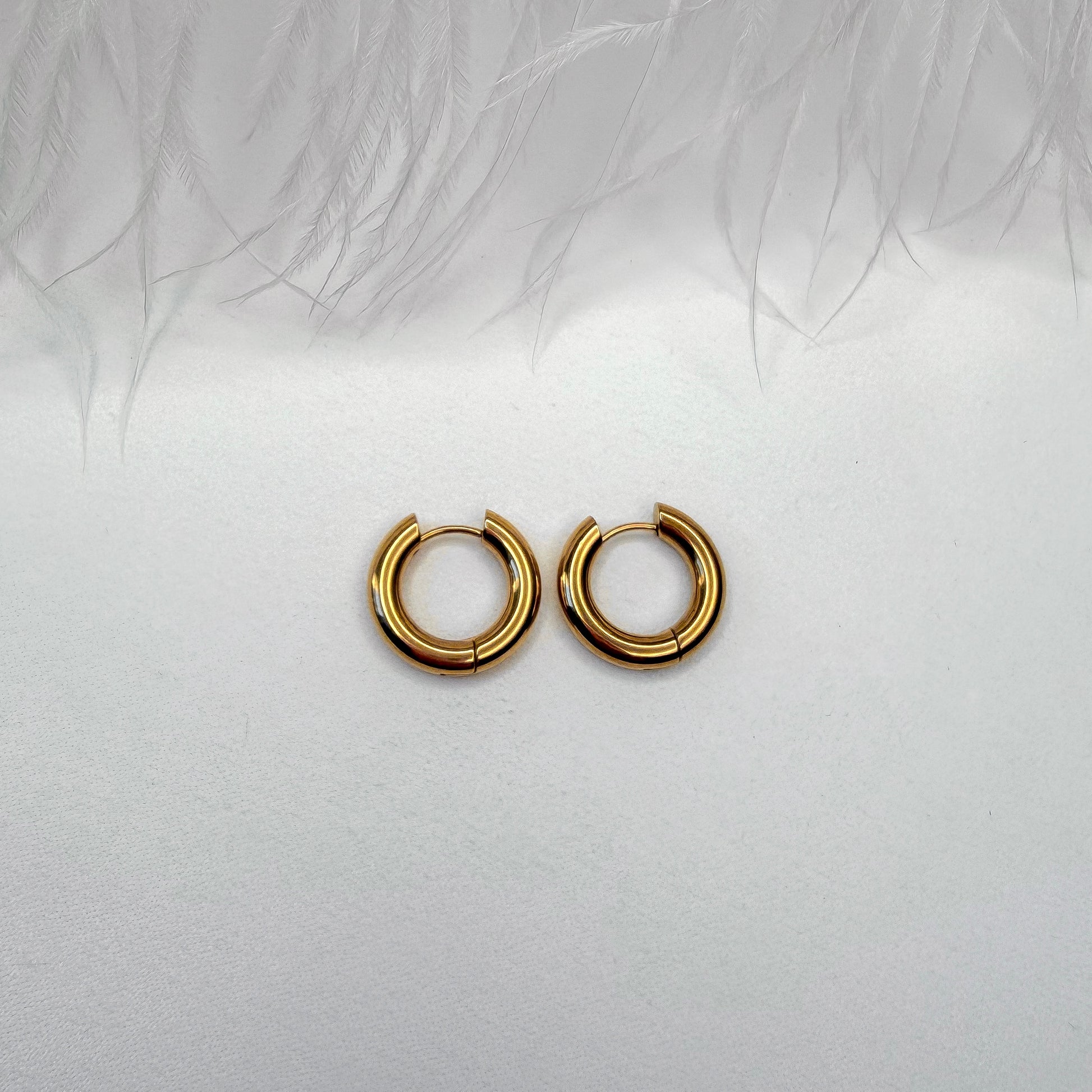 minimalist hoop earrings for interchangeable charms