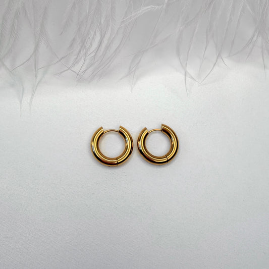minimalist hoop earrings for interchangeable charms