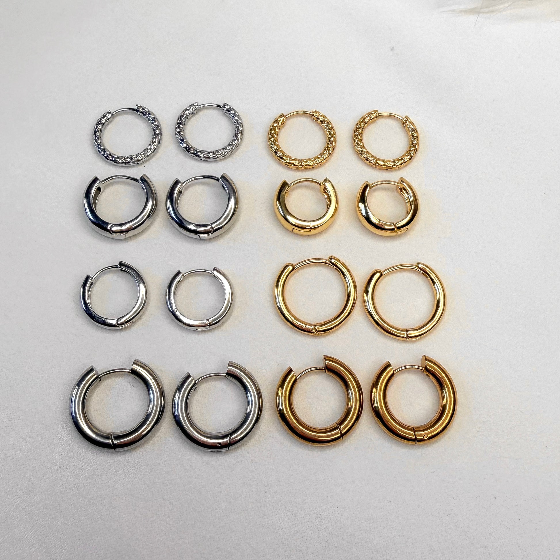 hoop earrings base for interchangeable pearl pendants