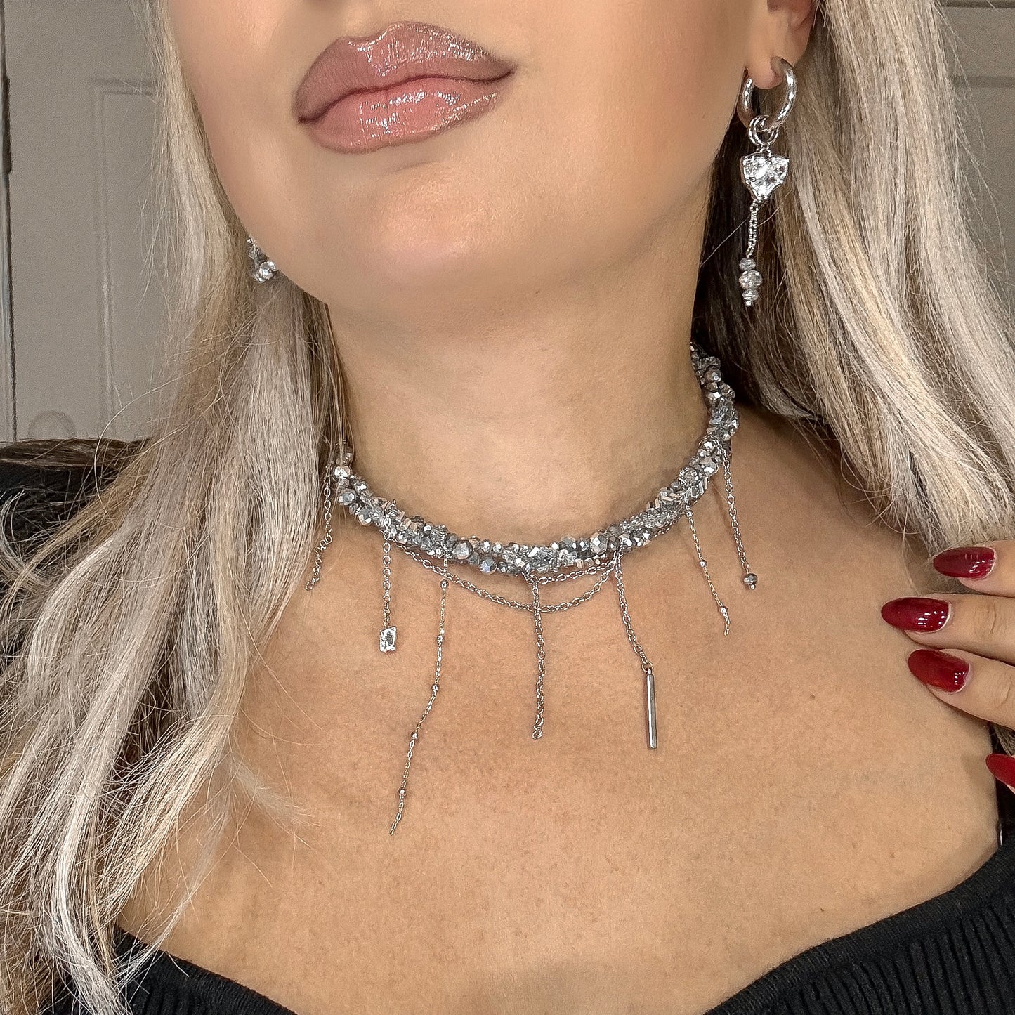 "Grunge" necklace (silver)