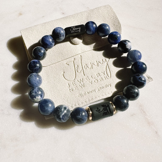 Virgo (sodalite) beads bracelet