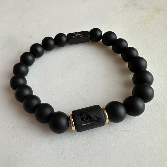 Capricornus ( black onyx) beads bracelet